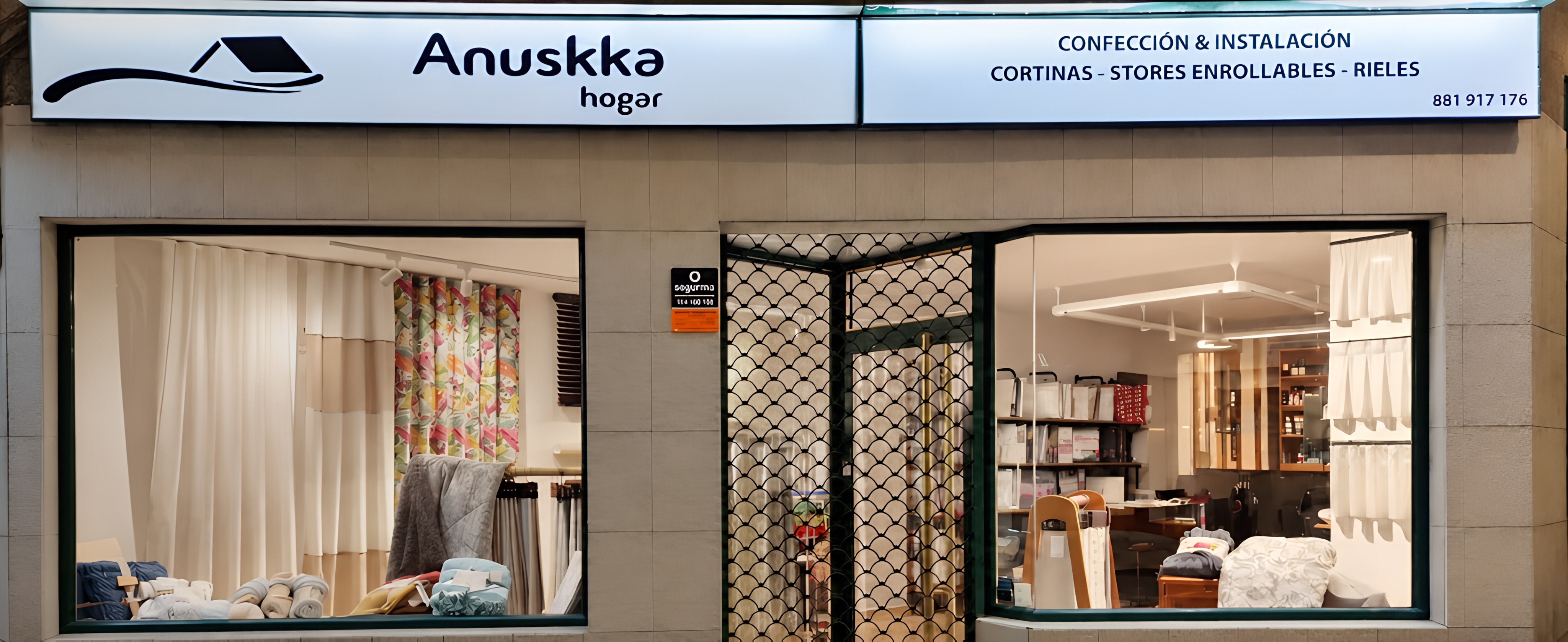 Fachada tienda Anuskka Hogar A Coruña